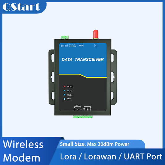 Wireless Serial LoRa or Lorawan DTU Small Power and Compact Size Max 1W(30dBm) Power
