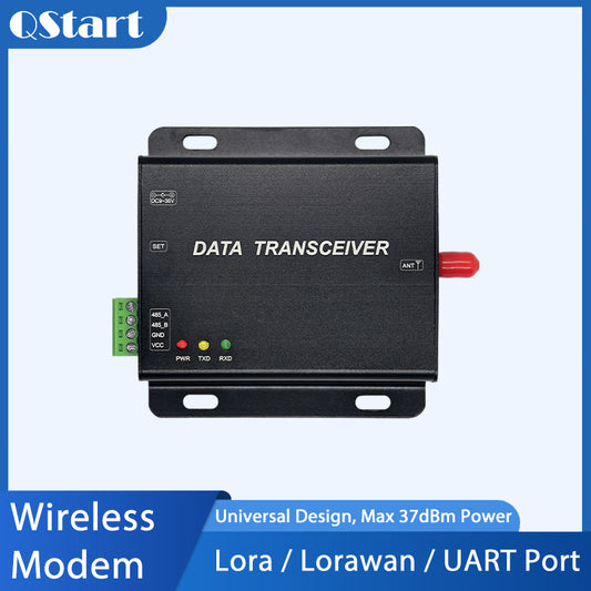 LoRa or Lorawan Wireless Modem with RS485 Connector Wireless DTU Max 5W(37dBm) Power